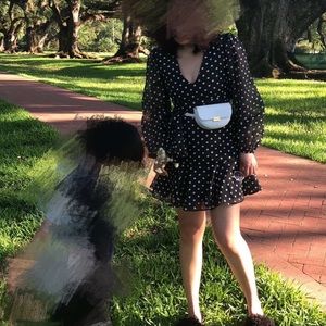 Keepsake Black with Ivory Polka Dot Dress